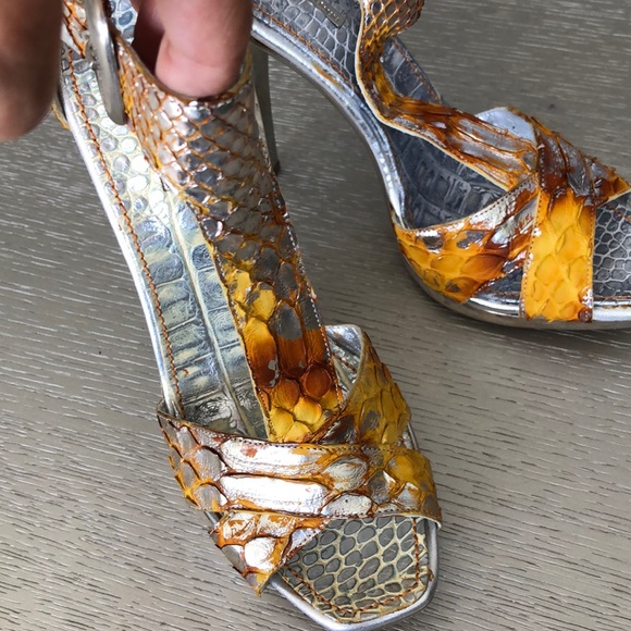 Massimo Dogana snake sandals size 7 - Picture 10 of 11